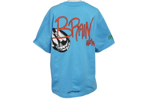 新品未使用品 CHROME HEARTS クロムハーツ MATTY BOY BRAIN NEW マッティボーイ 半袖Ｔシャツ コットン ライトブルー M 中古 61595