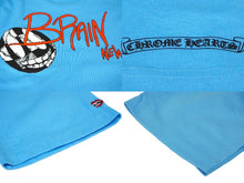 Load image into Gallery viewer, 新品未使用品 CHROME HEARTS クロムハーツ MATTY BOY BRAIN NEW マッティボーイ 半袖Ｔシャツ コットン ライトブルー M 中古 61595