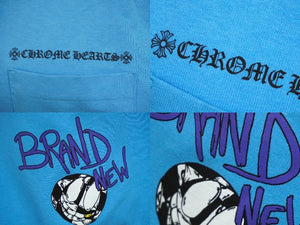 新品未使用品 CHROME HEARTS クロムハーツ MATTY BOY BRAIN NEW マッティボーイ 長袖Ｔシャツ コットン ライトブルー M 中古 61596
