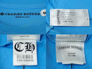 新品未使用品 CHROME HEARTS クロムハーツ MATTY BOY BRAIN NEW マッティボーイ 長袖Ｔシャツ コットン ライトブルー M 中古 61596