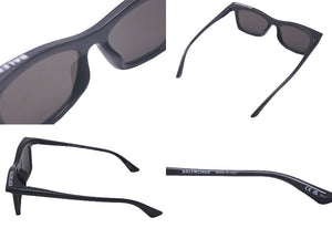 BALENCIAGA バレンシアガ サングラス サイズ52☐18-140 ブラック プラスチック ロゴ BB0099S 美品 中古 61604