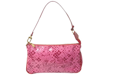 LOUIS VUITTON ルイヴィトン コスミックブラッサム ポシェット・コスミック ハンドバッグ M93166 CA0180 ローズ 美品 中古 61609