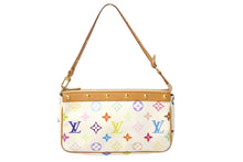 Load image into Gallery viewer, LOUIS VUITTON ルイヴィトン 村上隆 ポシェットアクセソワール マルチカラー ホワイト M92649 良品 中古 61610