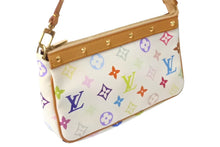 Load image into Gallery viewer, LOUIS VUITTON ルイヴィトン 村上隆 ポシェットアクセソワール マルチカラー ホワイト M92649 良品 中古 61610