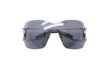 画像をギャラリービューアに読み込む, Christian Dior クリスチャンディオール サングラス メガネ DIOR LY1 ラインストーン ブラック 美品 中古 61611