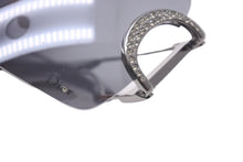 画像をギャラリービューアに読み込む, Christian Dior クリスチャンディオール サングラス メガネ DIOR LY1 ラインストーン ブラック 美品 中古 61611