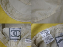 Load image into Gallery viewer, CHANEL シャネル スポーツライン ロゴ バケットハット イエロー ベージュ ココマーク 帽子 小物 サイズ57 美品 中古 61618