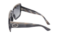 Load image into Gallery viewer, GUCCI グッチ サングラス メガネ GG3861S ラインストーン マーブル グレー シルバー アクセサリー 美品 中古 61621