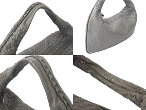 BOTTEGAVENETA ボッテガヴェネタ ワンショルダーバッグ イントレチャート レザー カーキ 美品 中古 61623