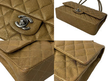 Load image into Gallery viewer, 極美品 CHANEL シャネル Wフラップマトラッセ 25cm ショルダーバッグ ブロンズ ソフトキャビア 17番台 中古 61624