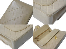 Load image into Gallery viewer, CHANEL シャネル マトラッセ25 Wフラップチェーンショルダーバッグ 6番台 ラムスキン ベージュ ゴールド金具 良品 中古 61625