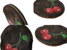 Load image into Gallery viewer, LOUIS VUITTON ルイヴィトン ポルトモネ ロン コインケース M95043 モノグラムチェリー 村上隆 ゴールド金具 美品 中古 61630