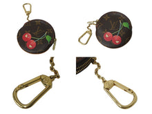 Load image into Gallery viewer, LOUIS VUITTON ルイヴィトン ポルトモネ ロン コインケース M95043 モノグラムチェリー 村上隆 ゴールド金具 美品 中古 61630