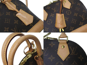 LOUIS VUITTON ルイヴィトン アルマBB ハンドバッグ M53152 モノグラムキャンバス ブラウン ゴールド金具 良品 中古 61634