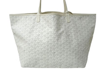 画像をギャラリービューアに読み込む, GOYARD ゴヤール サンルイGM トートバッグ ホワイト グレー マーカージュ有り 美品 中古 61635