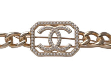 Load image into Gallery viewer, 極美品 CHANEL シャネル バレッタ ココマーク ラインストーン パール ヘアバレッタ B20S 2020年 ゴールド 中古 61638