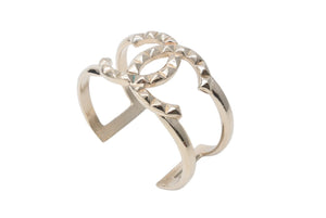 CHANEL シャネル ココマーク バングル ブレスレット A18V 2018年 ゴールド アクセサリー レディース 美品 中古 61639