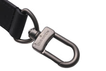 Load image into Gallery viewer, 極美品 LOUIS VUITTON ルイヴィトン ショルダーストラップ レザー ブラック マットシルバー金具 中古 61643