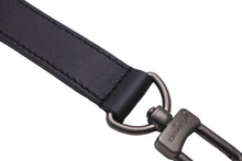 Load image into Gallery viewer, 極美品 LOUIS VUITTON ルイヴィトン ショルダーストラップ レザー ブラック マットシルバー金具 中古 61643