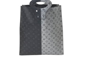 LOUIS VUITTON ルイ ヴィトン モノグラム エクリプス スプリット トートバック M43816 18SS シルバー ブラック 美品 中古 61647