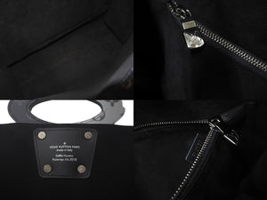 LOUIS VUITTON ルイ ヴィトン モノグラム エクリプス スプリット トートバック M43816 18SS シルバー ブラック 美品 中古 61647