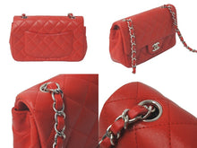 Load image into Gallery viewer, CHANEL シャネル 横長 18番台 ショルダーバッグ ミニマトラッセショルダーチェーン レッド ラムスキン 美品 中古 61651