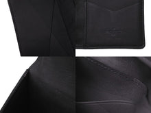 画像をギャラリービューアに読み込む, LOUIS VUITTON ルイヴィトン カードケース オーガナイザー ドゥ ポッシュ M69044 ICタグ トリヨンレザー ブラック 中古 61657