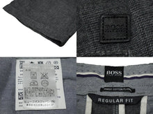 Load image into Gallery viewer, 極美品 HUGO BOSS ヒューゴボス ブラック レーベル レギュラー フィット パンツ グレー Crigan1-3-W サイズ48 中古 61670