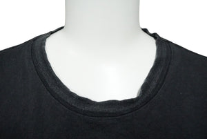LOUIS VUITTON ルイヴィトン 半袖Ｔシャツ サイズM プリント ブラック コットン シルク RM122M 良品 中古 61672