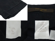 Load image into Gallery viewer, LOUIS VUITTON ルイヴィトン 半袖Ｔシャツ サイズM プリント ブラック コットン シルク RM122M 良品 中古 61672