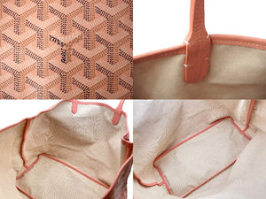 極美品 GOYARD ゴヤール サン・ルイGM トートバッグ 限定カラー サーモンピンク ゴヤールディンキャンバス 中古 61680