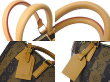 Load image into Gallery viewer, LOUIS VUITTON ルイヴィトン サックプラ メッセンジャー トートバッグ NIGO M45969 モノグラムストライプ ブラウン 美品 中古 61681