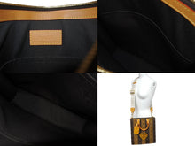 Load image into Gallery viewer, LOUIS VUITTON ルイヴィトン サックプラ メッセンジャー トートバッグ NIGO M45969 モノグラムストライプ ブラウン 美品 中古 61681