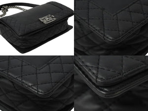 CHANEL シャネル ボーイシャネル チェーン ショルダーバッグ A92193 18番台 カーフスキン ブラック ヴィンテージシルバー金具 美品 中古 61694