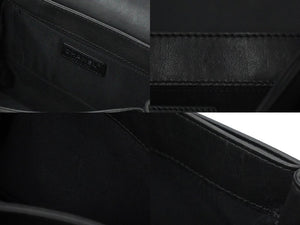 CHANEL シャネル ボーイシャネル チェーン ショルダーバッグ A92193 18番台 カーフスキン ブラック ヴィンテージシルバー金具 美品 中古 61694