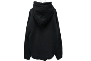 BALENCIAGA バレンシアガ パーカー 17SS サイズXL ブラック コットン パリ ロゴ プリント 460610 美品 中古 61724
