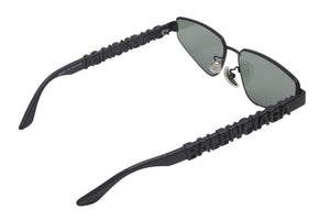 BALENCIAGA バレンシアガ サングラス サイズ61□15-145 ブラック プラスチック ロゴモチーフ BB0107S 美品 中古 61726