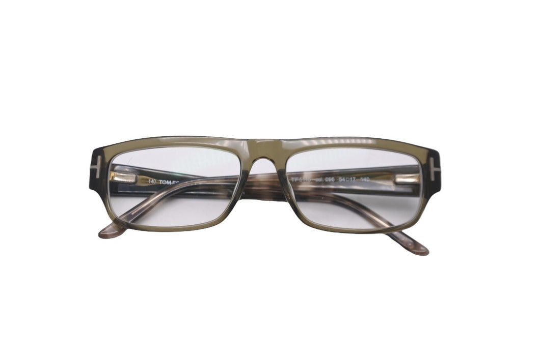 TOM FORD トムフォード メガネ メガネフレーム 度入りレンズ TF5115 カーキ アクセサリー ユニセックス 美品 中古 61729