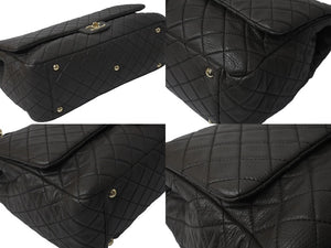 極美品 CHANEL シャネル ジャンボ マトラッセ ショルダーバッグ カーキ チェーンショルダー デカマト 中古 61732