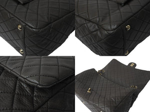 極美品 CHANEL シャネル ジャンボ マトラッセ ショルダーバッグ カーキ チェーンショルダー デカマト 中古 61732