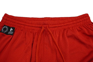新品未使用品 CHROME HEARTS クロムハーツ MATTY BOY MESH VARSITY SHORTS ハーフパンツ メッシュパンツ XL レッド 中古 61735