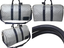 Load image into Gallery viewer, 極美品 LOUIS VUITTON ルイヴィトン ボストンバッグ M44170 キーポルバンドリエール50 モノグラムサテライト シルバー 中古 61747