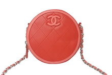 Load image into Gallery viewer, 極美品 CHANEL シャネル ショルダーバッグ 27番台 チェーンショルダー ココマーク ラムスキン ラウンド レッド AP0060 中古 61749