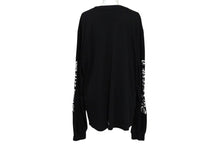 Load image into Gallery viewer, CHROME HEARTS クロムハーツ 長袖Ｔシャツ 首ロゴ CHロゴ ブラック コットン サイズL 良品 中古 61751