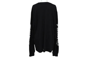 CHROME HEARTS クロムハーツ 長袖Ｔシャツ 首ロゴ CHロゴ ブラック コットン サイズL 良品 中古 61751