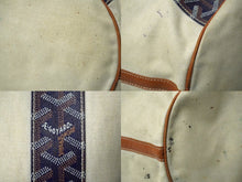 画像をギャラリービューアに読み込む, GOYARD ゴヤール ベラーラMM リバーシブル トートバッグ ネイビー ブラウン ナチュラル 良品 中古 61752