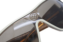画像をギャラリービューアに読み込む, 極美品 LOUIS VUITTON ルイ ヴィトン サングラス Z0173E ホワイト ダークブラウン ゴールド金具 中古 61753