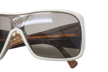 画像をギャラリービューアに読み込む, 極美品 LOUIS VUITTON ルイ ヴィトン サングラス Z0173E ホワイト ダークブラウン ゴールド金具 中古 61753