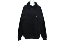 Load image into Gallery viewer, 極美品 A BATHING APE アベイシングエイプ 刺繍 パッチ ブルゾン ダークネイビー アウター ジャケット 紺 サイズL 中古 61755
