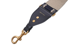 画像をギャラリービューアに読み込む, Christian Dior クリスチャンディオール オブリーク エンブロイダリー ショルダーストラップ ネイビー 美品 中古 61771